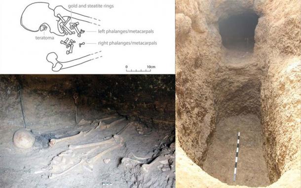 The teratoma tumor was discovered within Tomb 3 of the North Desert Cemetery at Amarna, Egypt. Photo: M. Wetzel / Amarna Project