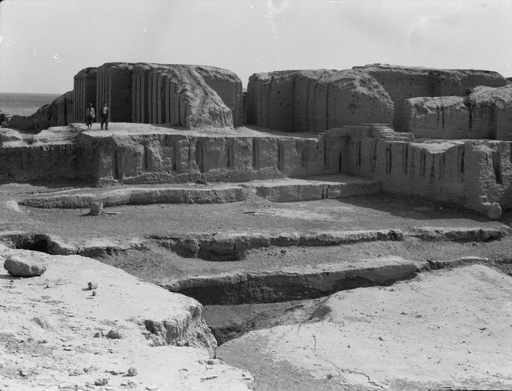 Iraq. Kish. (Tel-Uhaimir). Ruins of Kish at time of excavation. Photo: Commons
