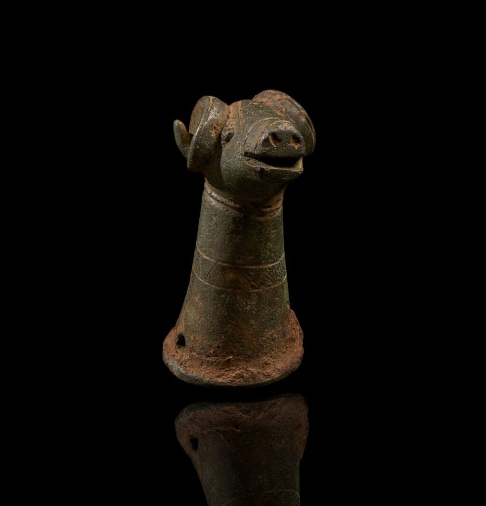 Ram’s head. Photo: Amgueddfa Cymru –Museum Wales