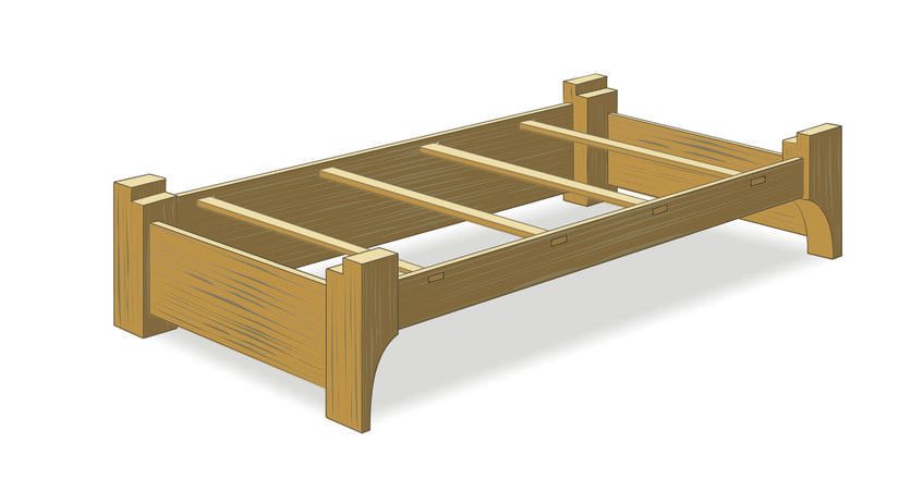 Reconstruction of the funerary bed. Image: ©MOLA