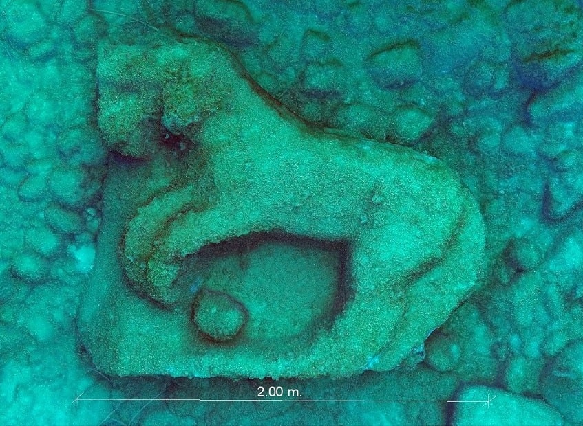 3D image of the in situ find from October 2022 processed by BCsicilia.