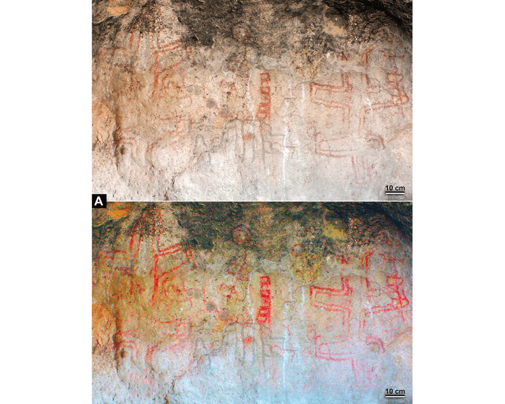 Una cueva en Argentina contiene el arte rupestre a base de pigmentos más antiguo conocido en América del Sur.