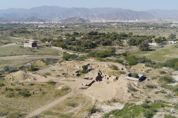 Aerial photograph of the excavations in Kalba. Photo: SAA/K. Kamyab