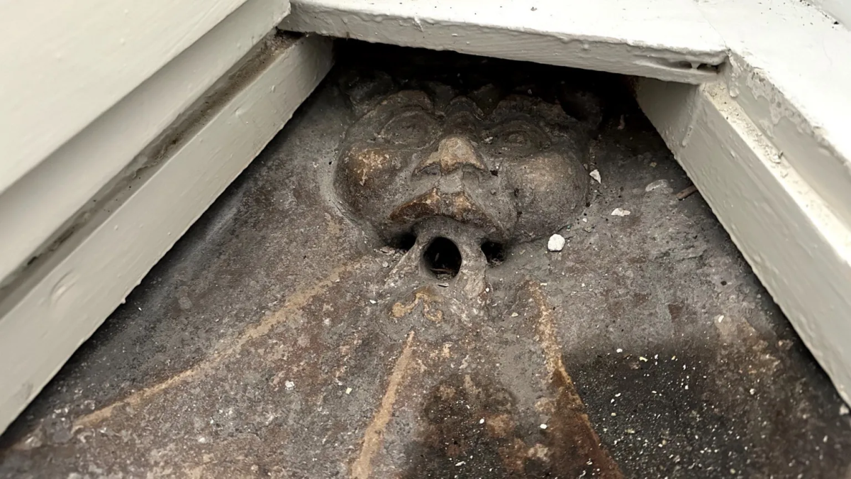 Experts think the carved stone could be part of a 14th-century drain. Photo: Local Democracy Reporting Service