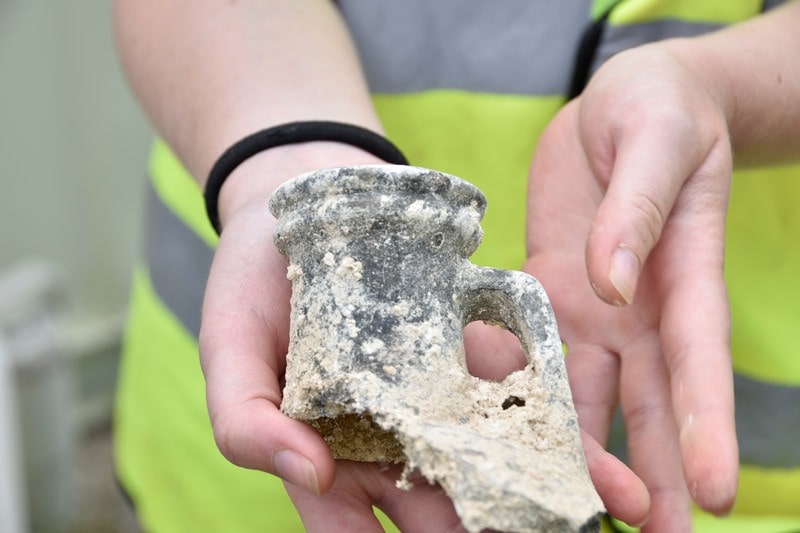 Many artefacts were found to be in a Mediterranean style but they were made locally in Poole harbour. Photo: Bournemouth University