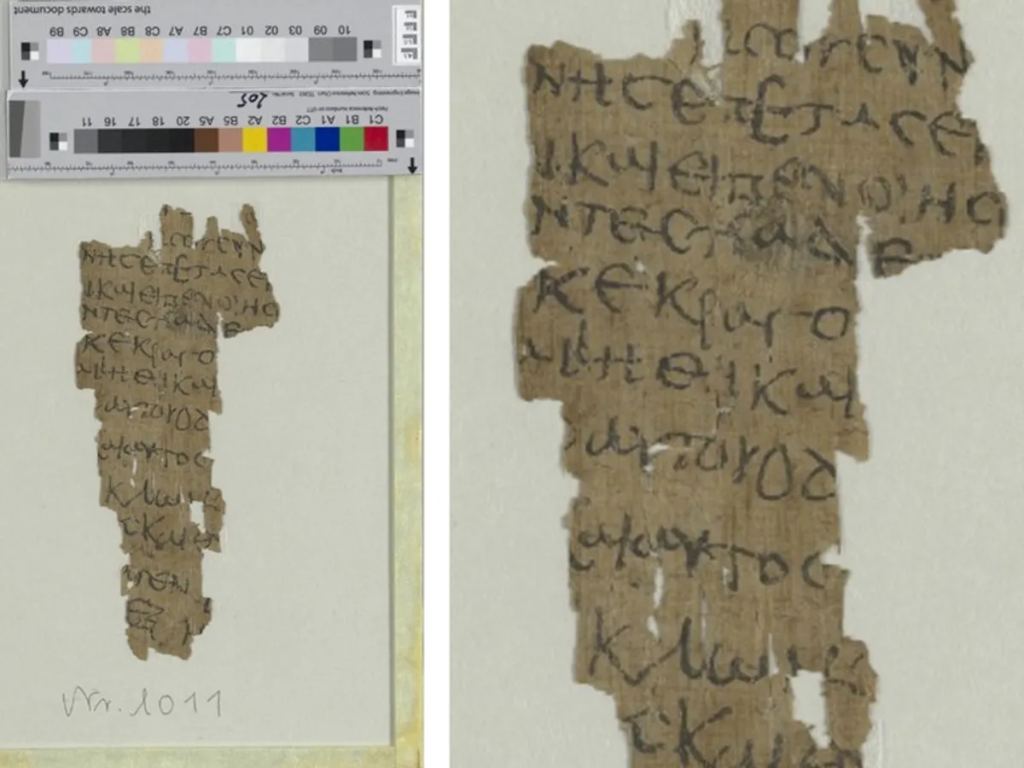 Фрагменты папируса IV-V веков. Фото: Staats- und Universitätsbibliothek Hamburg/Знак общественного достояния 1.0