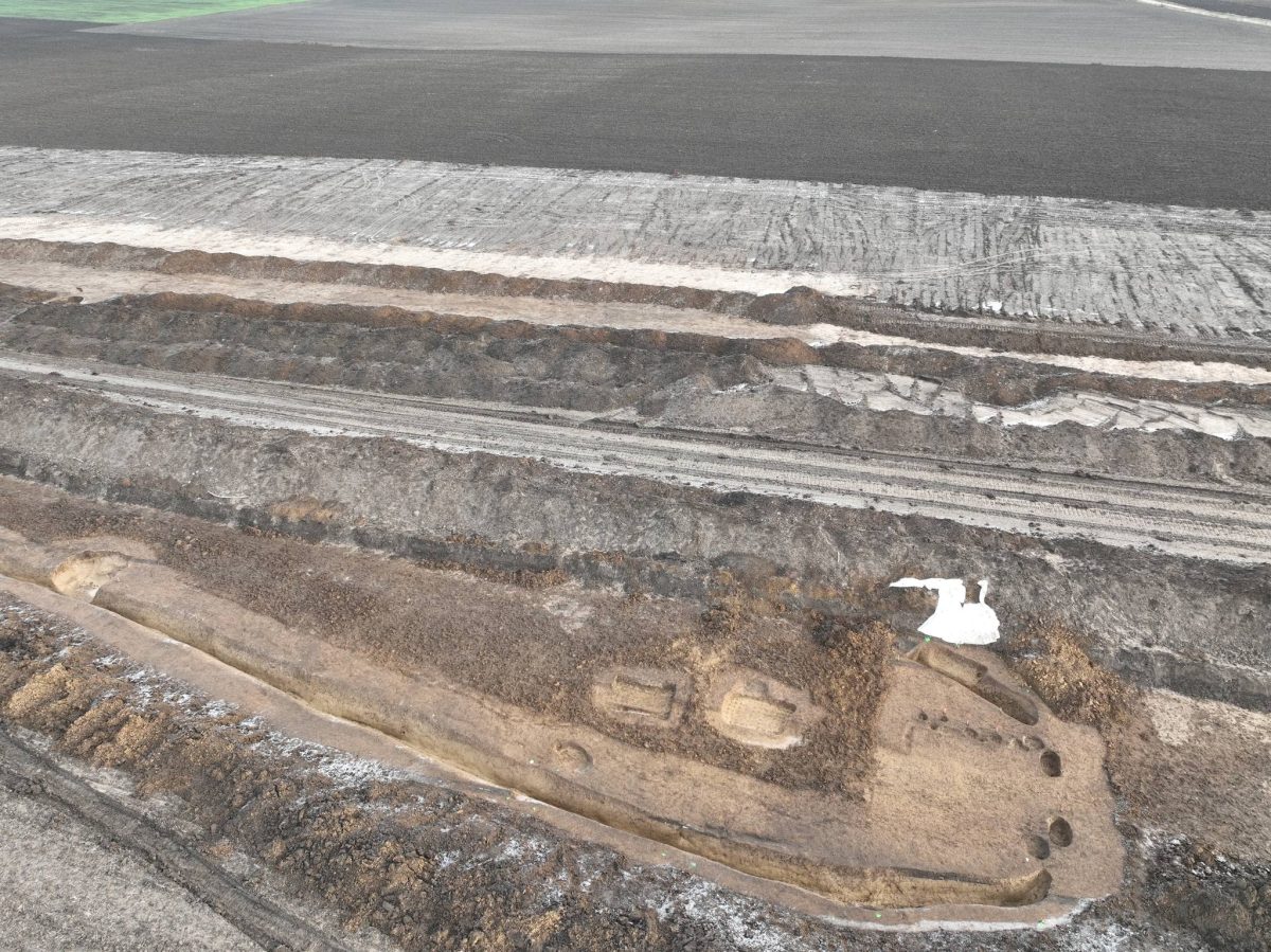 Detail of the entrance to the barrow. Photo: Department of Archaeology at the University of Hradec Králové