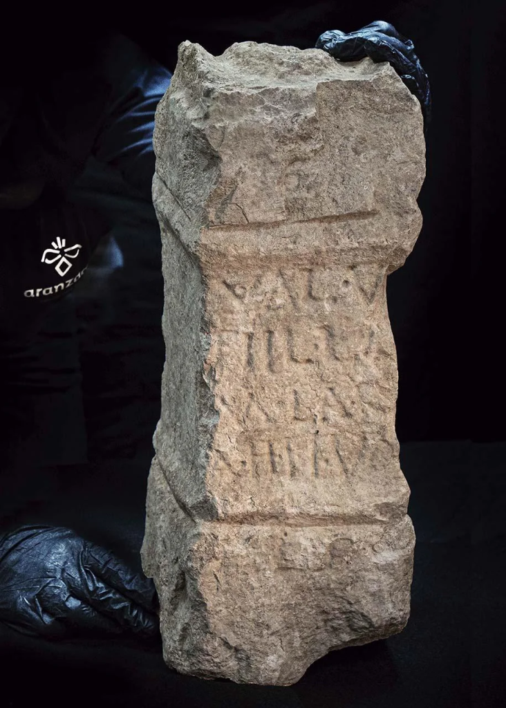 The stone altar was dedicated to the deity Larrahe. Photo: Aranzadi Science Society 