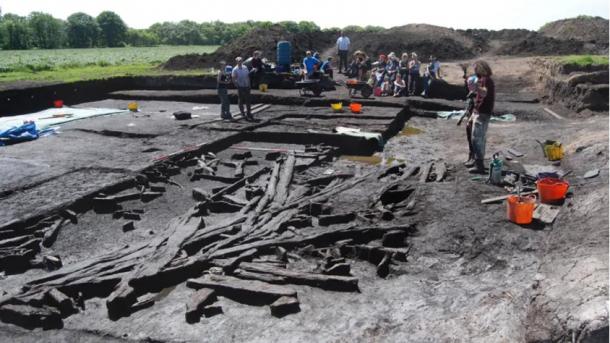 Remains of the earliest dwellings in Britain, found at Star Carr. Photo: Star Carr Project