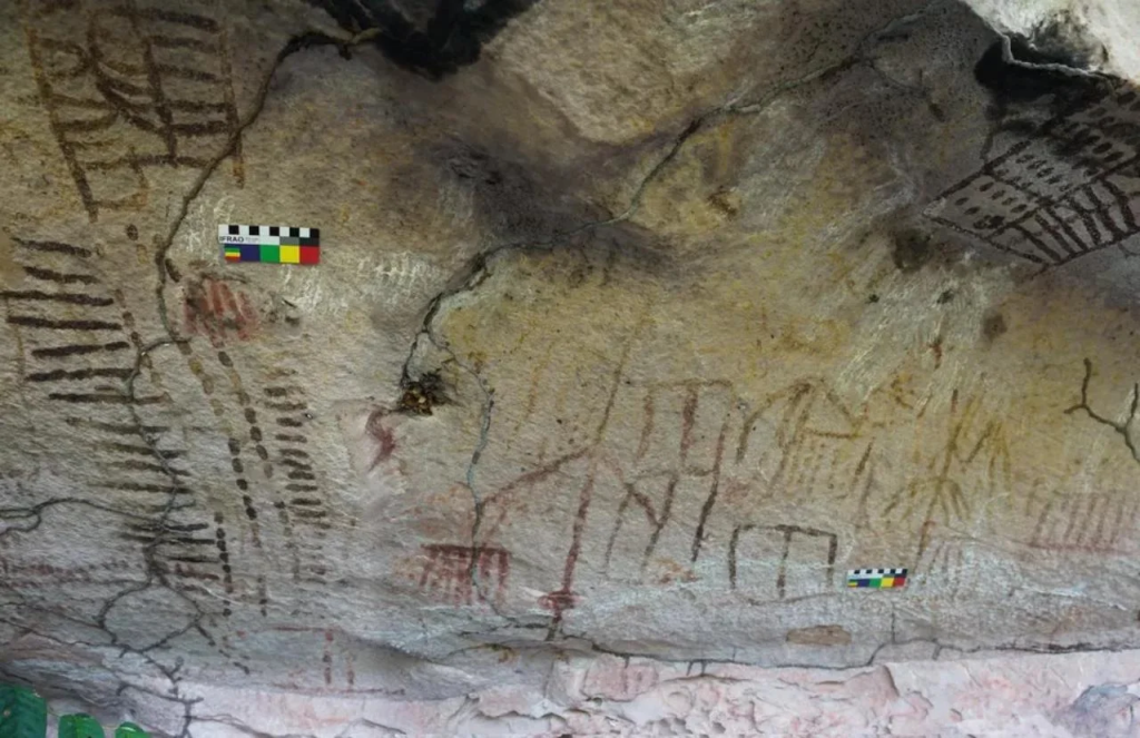 Algunas de las muestras de arte rupestre recién encontradas en Venezuela.  Foto: José Miguel Pérez-Gómez/Universidad Simón Bolívar