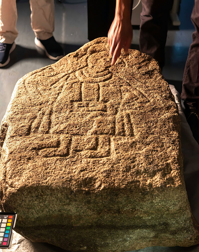 The Slavic picture stone from Klotzow. Photo: Christian Moeller / Ministry of Science, Culture, Federal and European Affairs Mecklenburg-Vorpommern