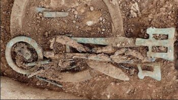 A 2700-year-old collection of more than 60 bronze and iron objects found in Bükk in northwestern Hungary