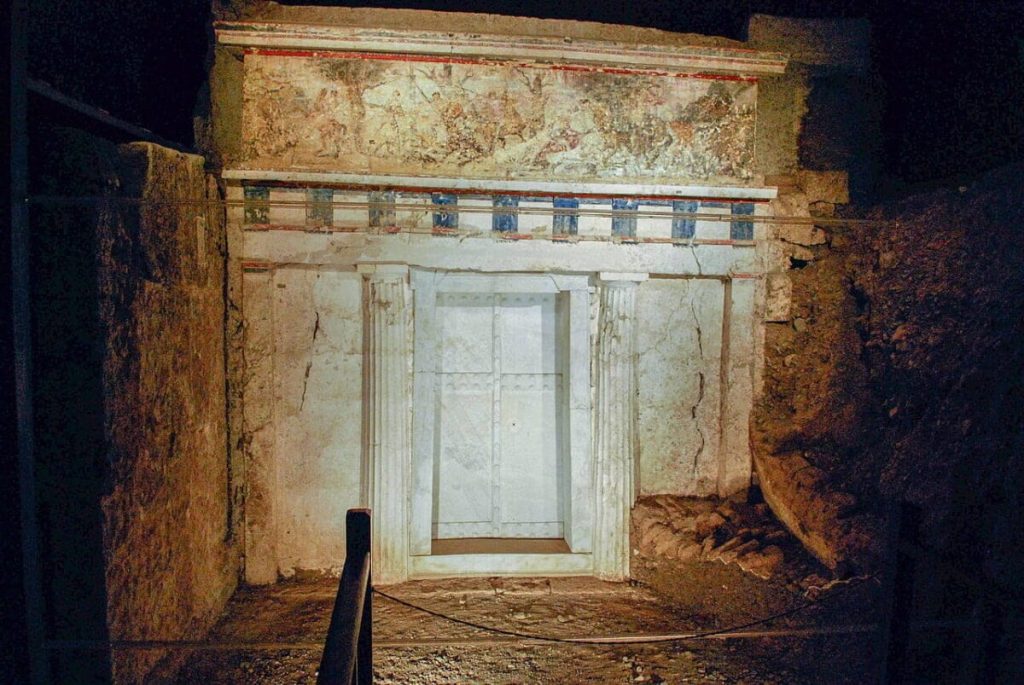 Façade of Vergina's Tomb II. Credit: Sarah Murray / Wikimedia Commons