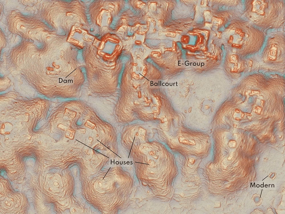 The core of the Valeriana site contained a ballcourt and an architectural arrangement that indicated a construction date before 150 C.E. Image credit: Antiquity/ L. Auld-Thomas et al.