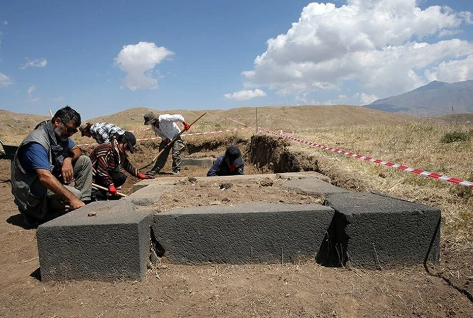 Kef Castle is the only castle where so much basalt was used during the Urartu period. Photo: Harun Nacar/AA