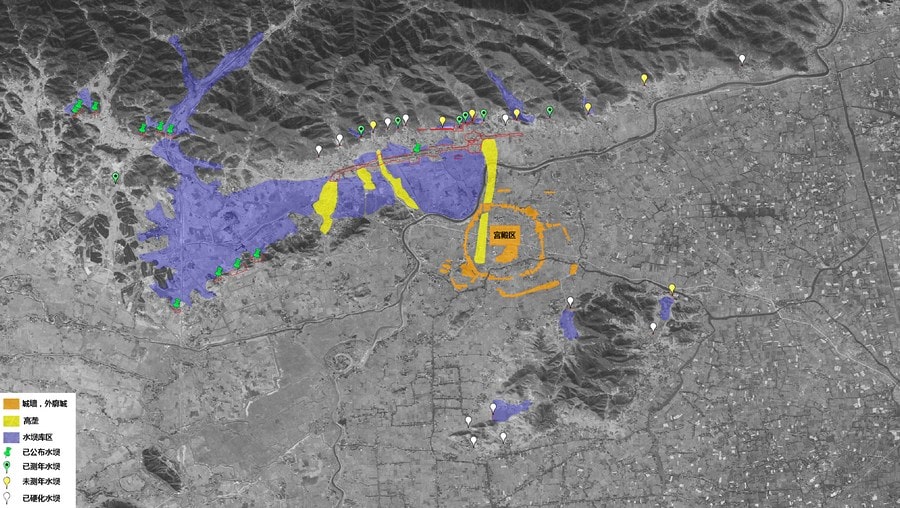 This picture shows a water conservancy system and the structure of the middle and late phases of the Liangzhu ruins in east China's Zhejiang Province. Image Credit: National Cultural Heritage Administration/ Xinhua