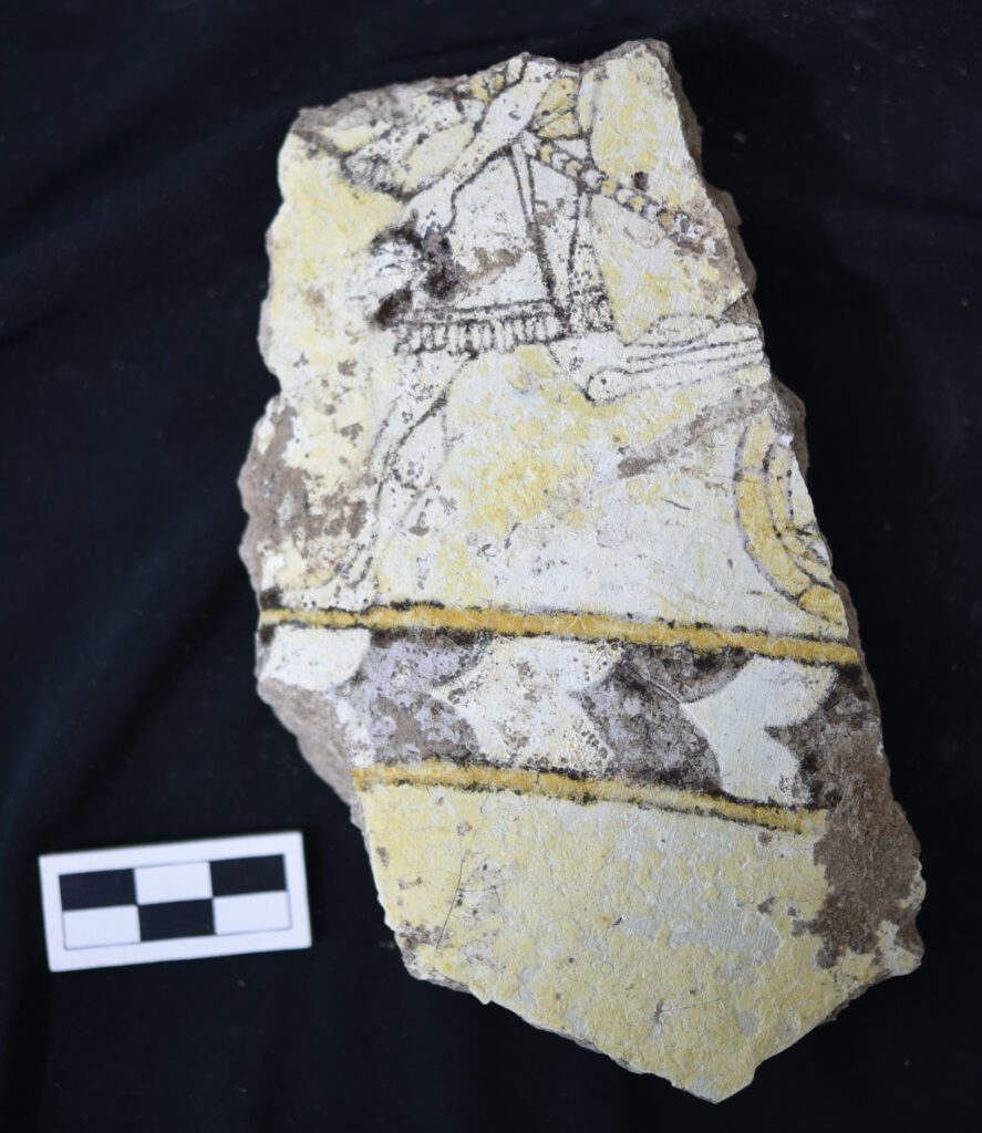 A glazed sherd found by archaeologists at Nimrud. Credit: Penn-Museum.jpg