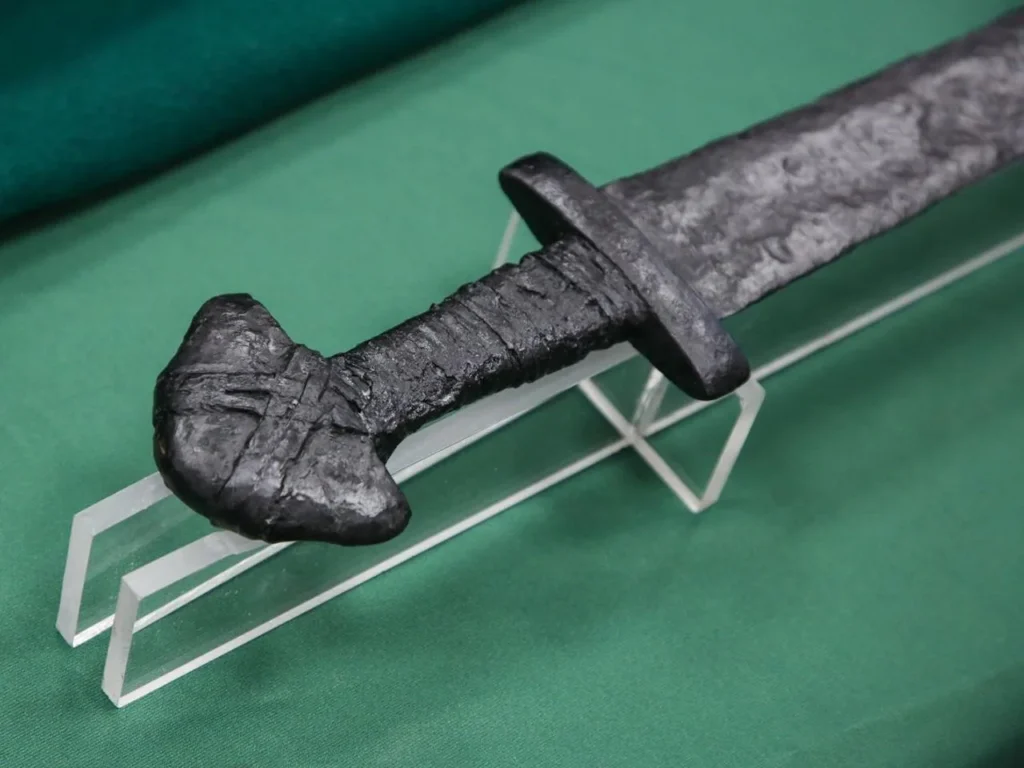 The sword dates to the 9th or 10th century CE. Credit: Artur Reszko / PAP