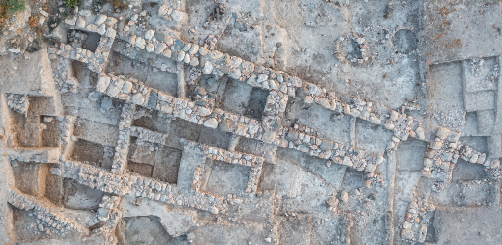 An Iron Age citadel and Mamluk-period installation in which the inscription was incorporated in secondary use. Credit: Robert Mullins.