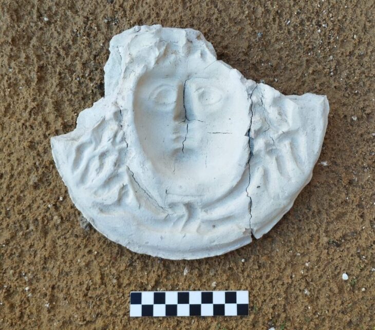 The mold from which Medusa masks were made in the 1st century BC in Sicily. Credit: Finziade Project / Parco Archeologico e Paesaggistico della Valle dei Templi