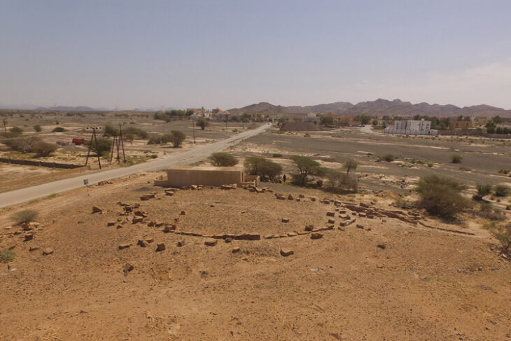 Al Khashbah Building V at the beginning of excavation. credit: Archaeoman