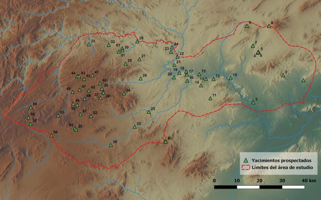 Map of the area investigated and of all the settlements studied. Credit: Universitat Autónoma de Barcelona