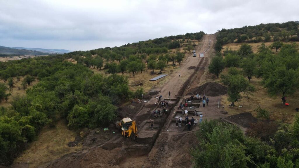 A rescue excavation conducted near the village of Borimechkovo revealed the remnants of a settlement from the Late Roman period. Credit: Sirma Alexandrova