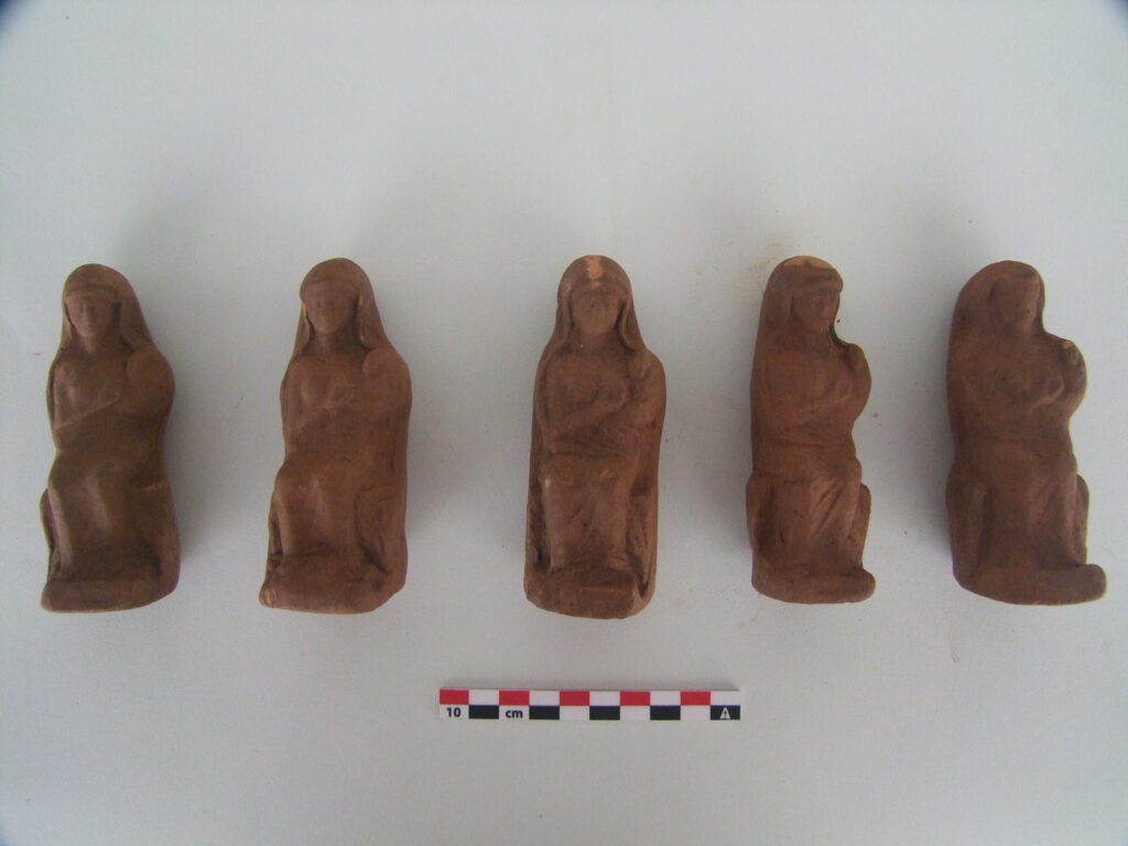 Pictured here are some of the figurines discovered at Anavlochos, Crete. Credit: Anavlochos Project.