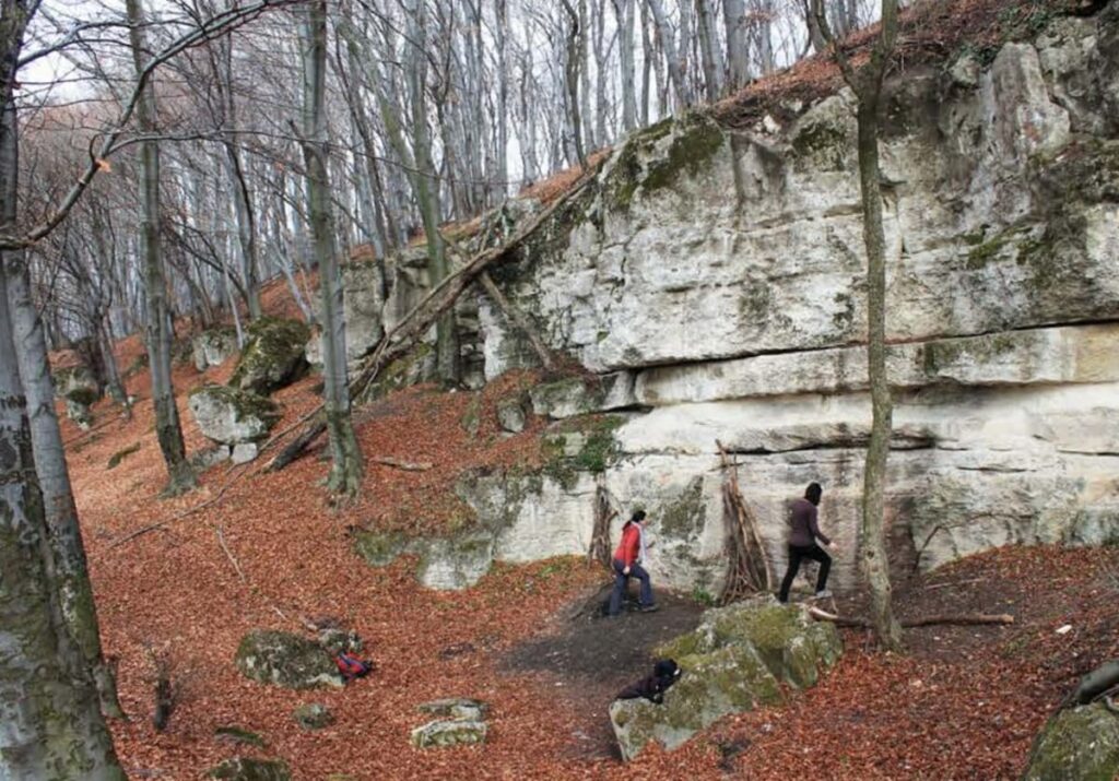 This image shows the near Măgura Călanului quarry, the site of the stonemason's toolkit discovery. Credit: Aurora Pețan.