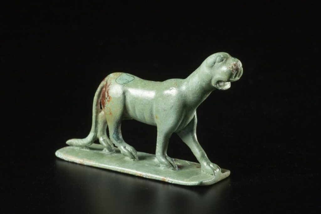 A surprising discovery was a small, intricately detailed bronze panther statuette. Credit: Kanton Aargau