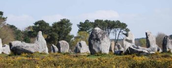 The Carnac stones are an exceptionally dense collection of megalithic sites near the south coast of Brittany in northwestern France. Credit: Bettina Schulz Paulsson