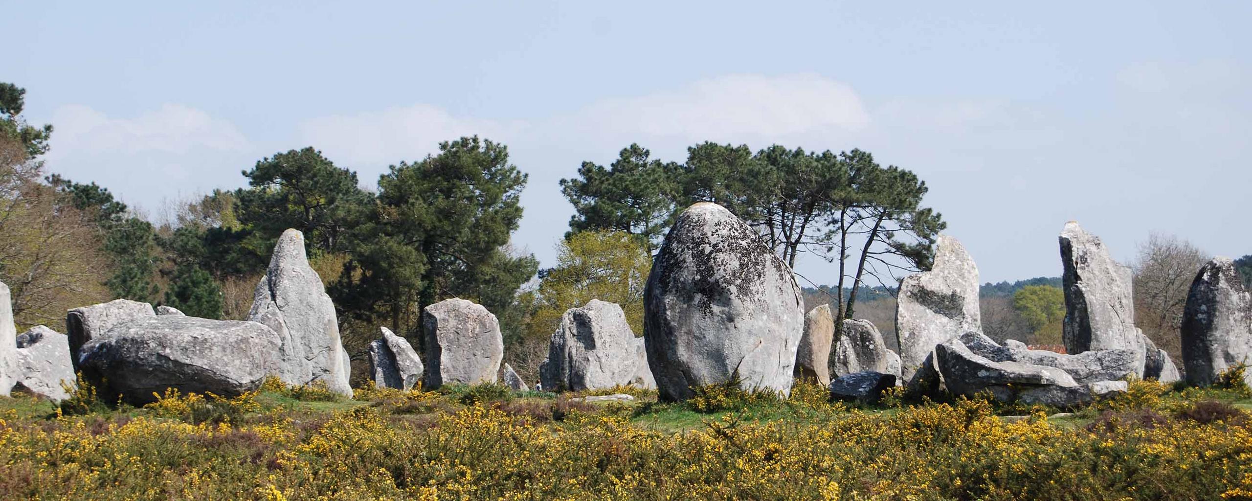 The Carnac stones are an exceptionally dense collection of megalithic sites near the south coast of Brittany in northwestern France. Credit: Bettina Schulz Paulsson