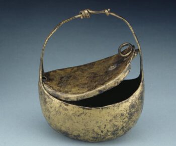 Representative Image: A Roman Bronze Arm Purse from Vindolanda at the Ashmolean Museum, shown as a representative example of the type of artifact discussed in the article.