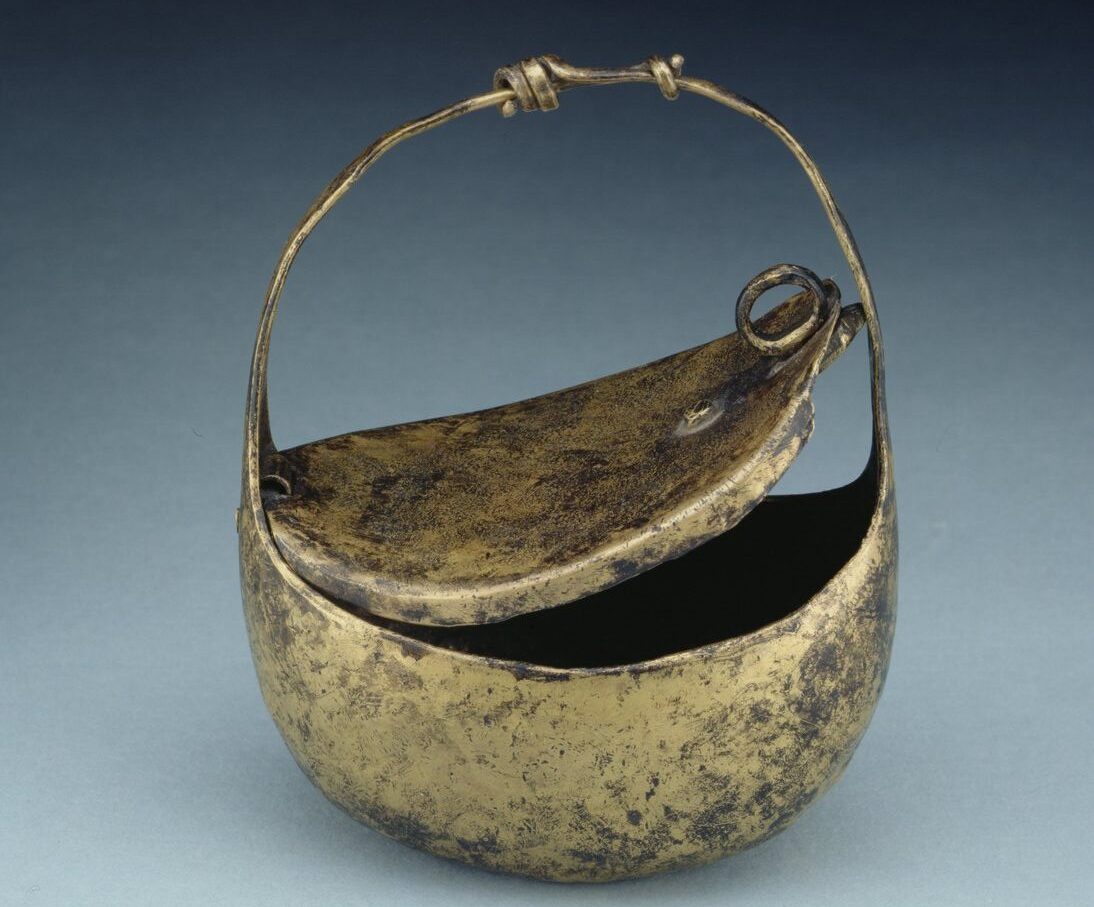 Representative Image: A Roman Bronze Arm Purse from Vindolanda at the Ashmolean Museum, shown as a representative example of the type of artifact discussed in the article.