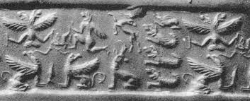 Seal impression from Syria; unknown date (Porada 1948:Plate CXLI, 936E)