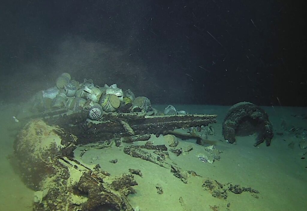 Camarat 4": A Remarkable 16th-Century Shipwreck Discovered at Unprecedented Depths. Credit: Drassm - Marine Nationale