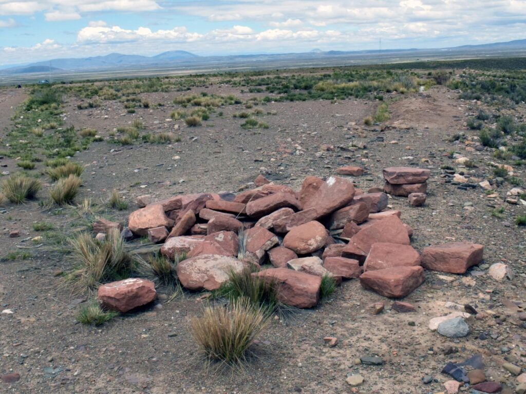 The newly discovered temple complex is located roughly 130 miles south of Tiwanaku’s established historical site, on top of a hill that was never explored in depth by researchers due to its unassuming location. Credit: José Capriles / Penn State.