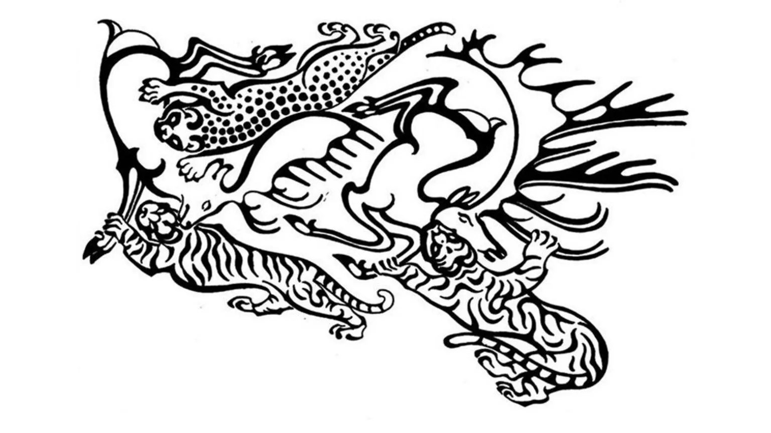 An illustration of the tattoo on the woman's right forearm revealed in new scans. Credit: Daniel Riday
