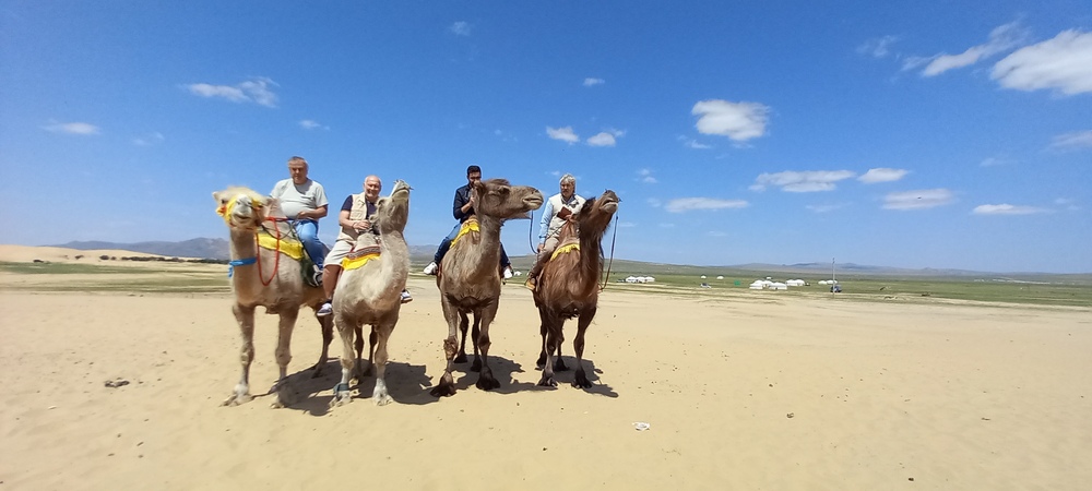 Bulgarian expedition members retrace ancient steppe paths on camelback through the Gobi Desert, Mongolia – 2025. Credit: Nikolay Ovcharov