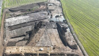 Archaeologists made the discovery while conducting survey work on the route of a planned motorway in the north of the country. Credit: x.com/AstronomiconEu