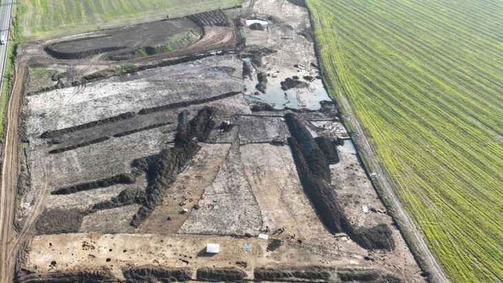 Archaeologists made the discovery while conducting survey work on the route of a planned motorway in the north of the country. Credit: x.com/AstronomiconEu
