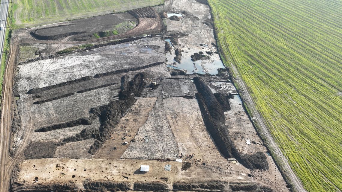 Archaeologists made the discovery while conducting survey work on the route of a planned motorway in the north of the country. Credit: x.com/AstronomiconEu