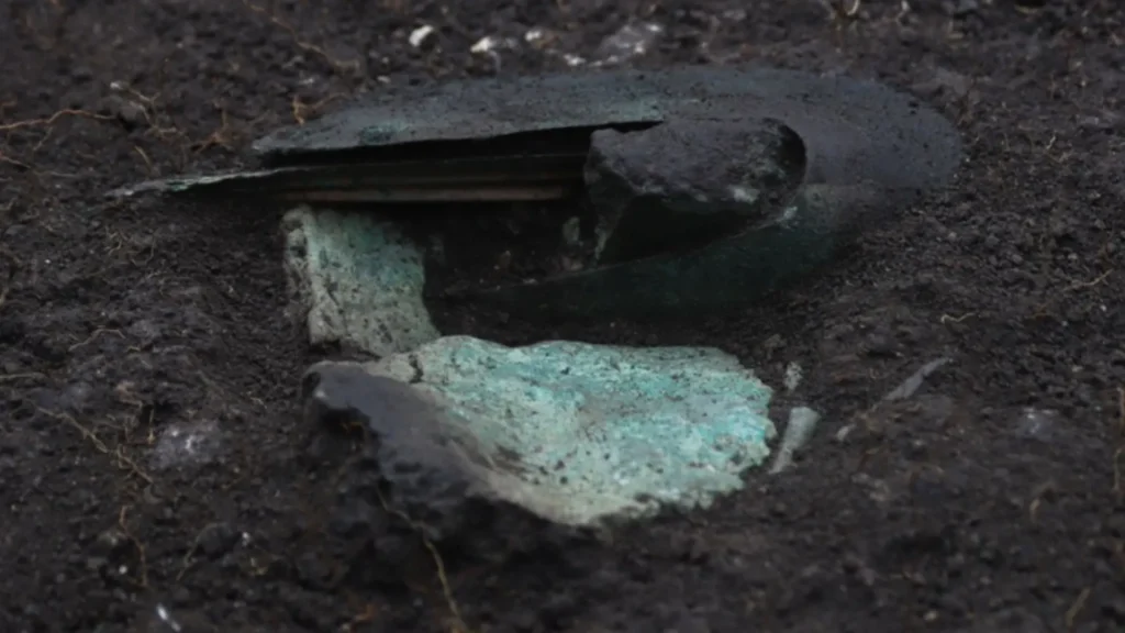 Fragment of a Bronze Artifact. Credit: Brno City Museum