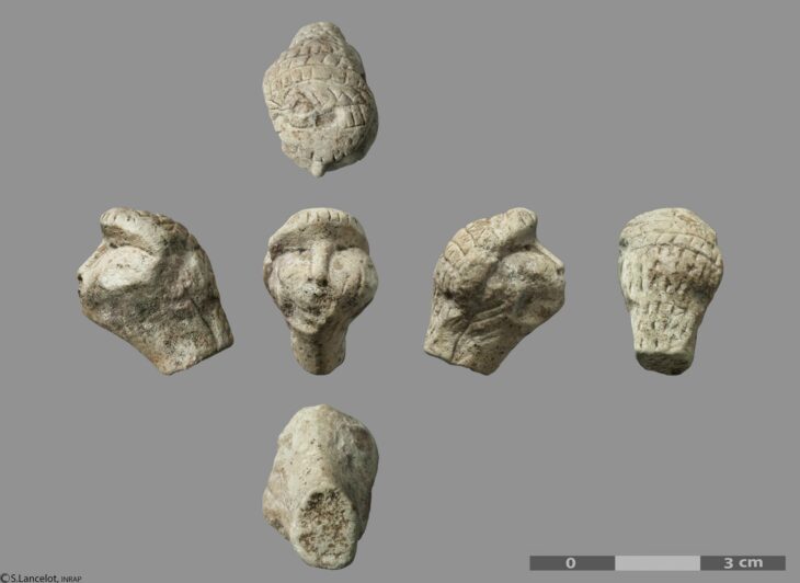 Gravettian-era female figurine head from Amiens-Renancourt 1, northern France, circa 27,000 years old.Credit: Stéphane Lancelot, Inrap