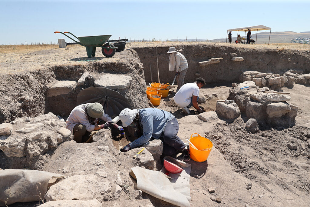 The discovery was made as part of an ongoing excavation led by Assoc. Prof. Dr. Çiğdem Maner of Koç University's Department of Archaeology and Art History. Credit: Serhat Zafer - AA