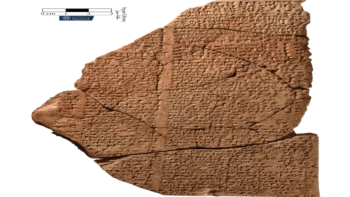 The most complete surviving tablet containing an apparently popular hymn to Babylon. Image Credit: © Anmar A. Fadhil, Department of Archaeology, University of Baghdad. With the permission of the Iraqi Museum and the State Board of Antiquities and Heritage