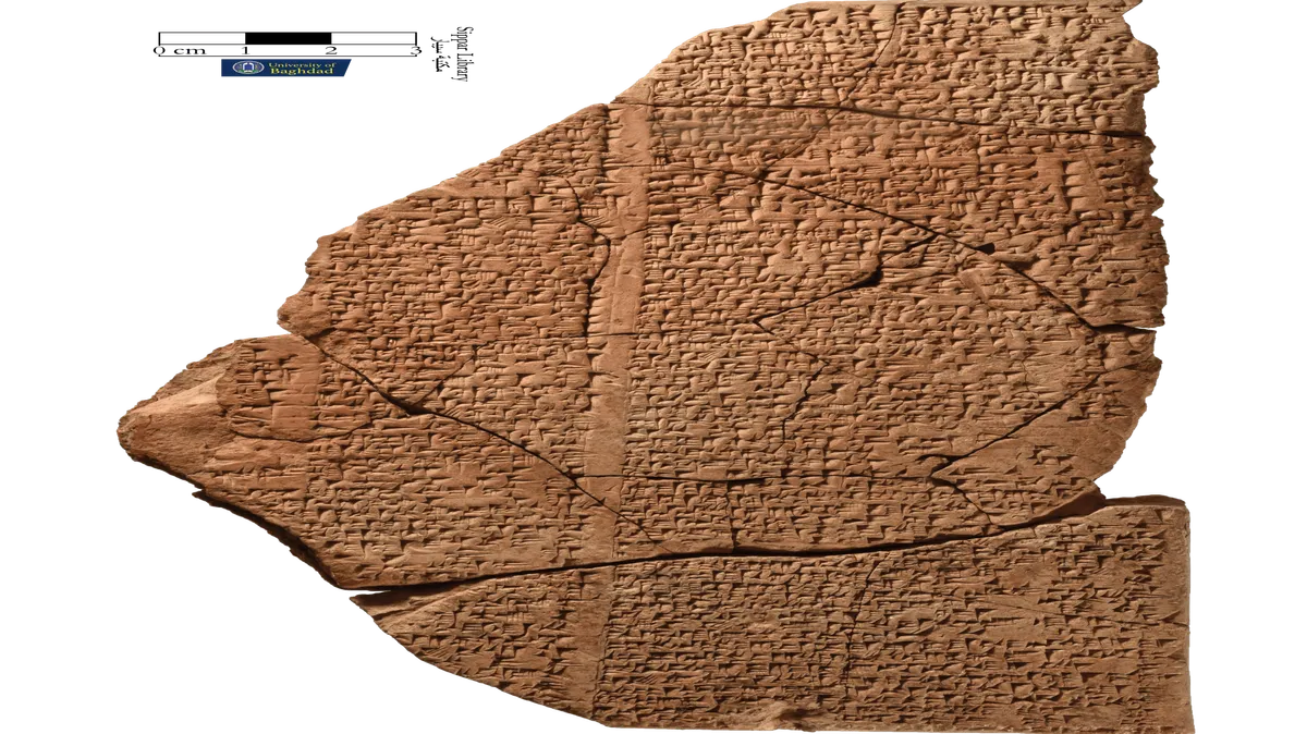 The most complete surviving tablet containing an apparently popular hymn to Babylon. Image Credit: © Anmar A. Fadhil, Department of Archaeology, University of Baghdad. With the permission of the Iraqi Museum and the State Board of Antiquities and Heritage