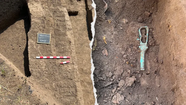Archaeologists have uncovered the remains of the long-lost Egyptian city of Imet. Revealing the foundations of 2,500-year-old multi-storey 'tower houses' and temple structures. Credit: University of Manchester