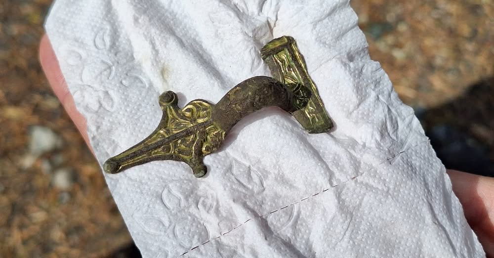 The rare Migration Period brooch, discovered in Finnish Lapland