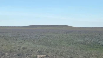 Burial mound discovered in the West Kazakhstan Region. Credit: West Kazakhstan Region Inspectorate for the Protection of Monuments